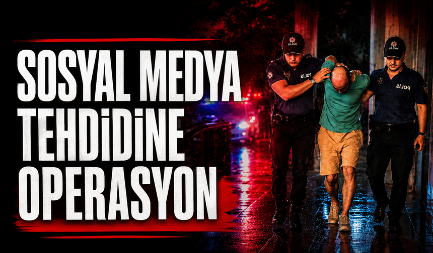Sosyal Medyadan Tehdit Paylaşımları Yapan Şüphelinin Evinden Kaçak Alkol ve U*uşt*rucu Çıktı
