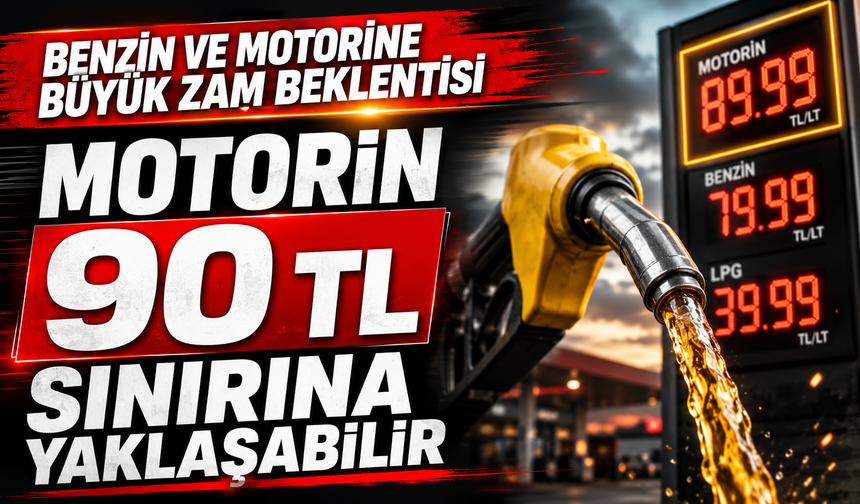 Motorin 90 TL Sınırına Yaklaşabilir