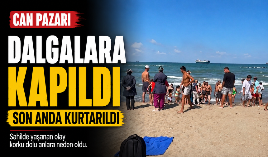Karasu’da rip akıntısına kapılan tatilciyi cankurtaranlar kurtardı