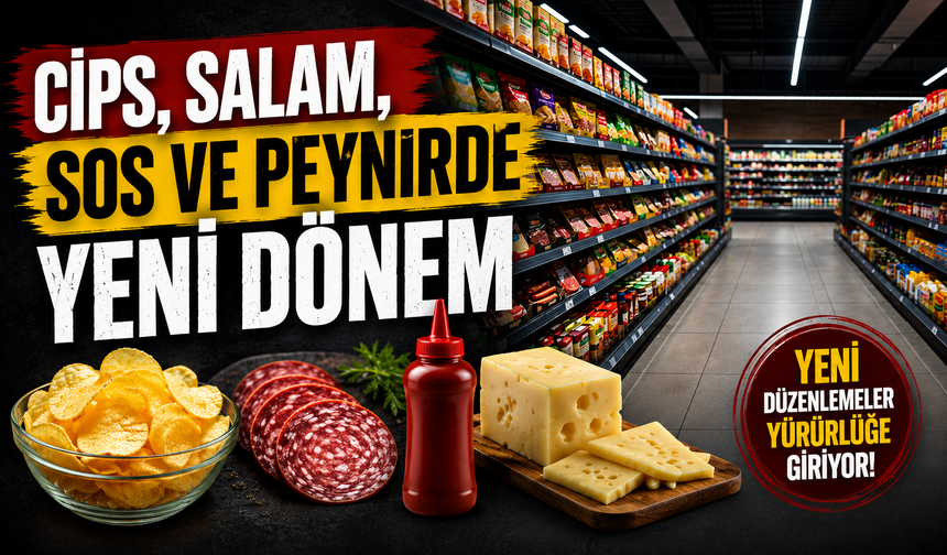 Cips, salam, sos ve peynirde yeni dönem