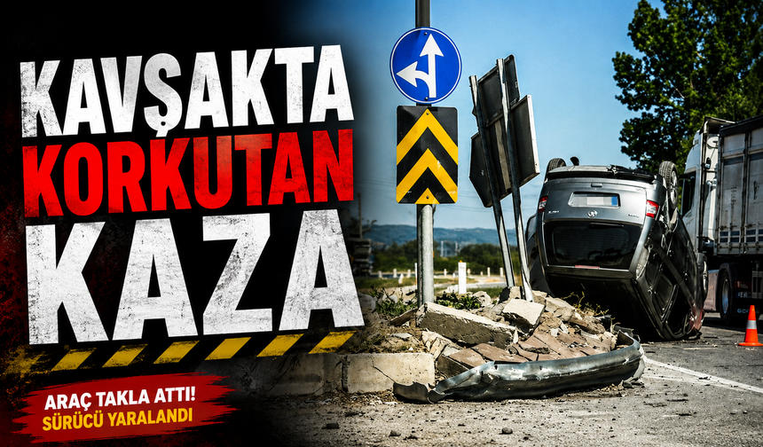Karasu Yolunda Otomobil Takla Attı: 1 Yaralı
