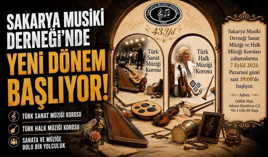 Sakarya Musiki Derneği’nde Yeni Dönem Başlıyor