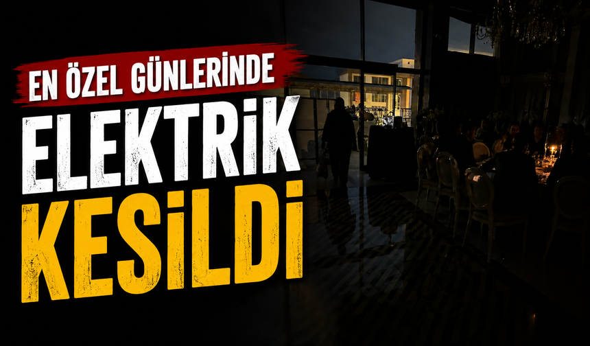 Serdivan’da elektrik kesintisi düğünü yarıda bıraktı