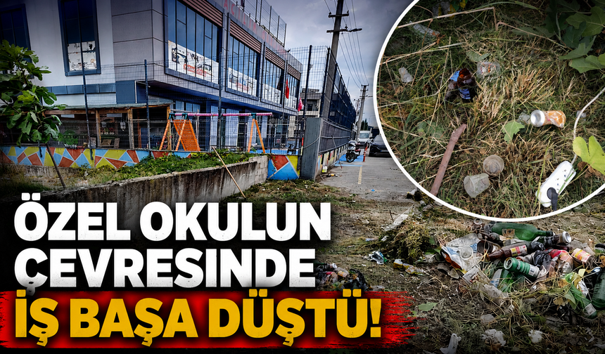 Okul çevresi temizliğinde iş başa düştü!
