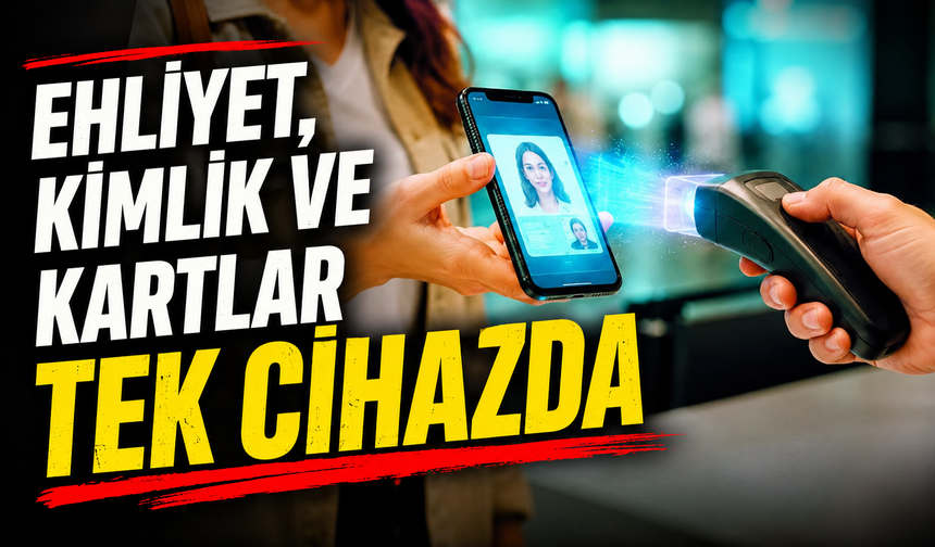 Kimlik ve ehliyet telefona taşınıyor