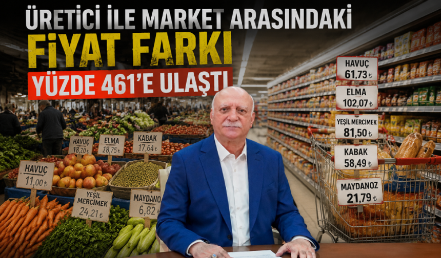 Ziraat Odaları Birliği açıkladı: Üretici ile market arasındaki fiyat farkı yüzde 461’e ulaştı