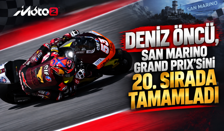 Deniz Öncü, San Marino Grand Prix’sini 20. sırada tamamladı