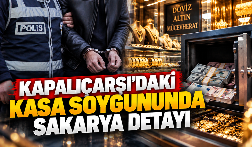 Kapalıçarşı’daki kasa soygununda Sakarya detayı