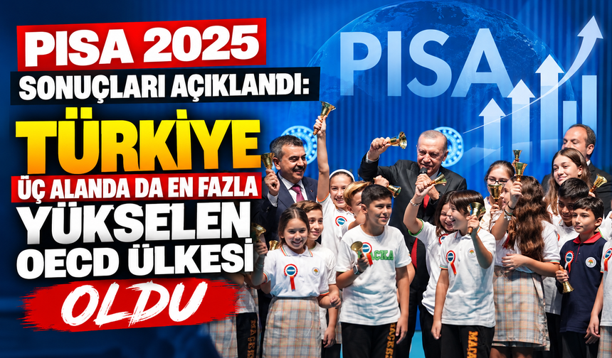 PISA 2025 sonuçları açıklandı: Türkiye üç alanda da en fazla yükselen OECD ülkesi oldu