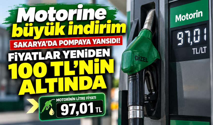 Motorine büyük indirim Sakarya'da pompaya yansıdı! Fiyatlar yeniden 100 TL'nin altında