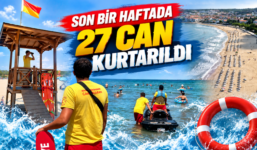Kocaeli sahillerinde 27 kişi ölümden döndü: Sezon boyunca 527 kişi kurtarıldı