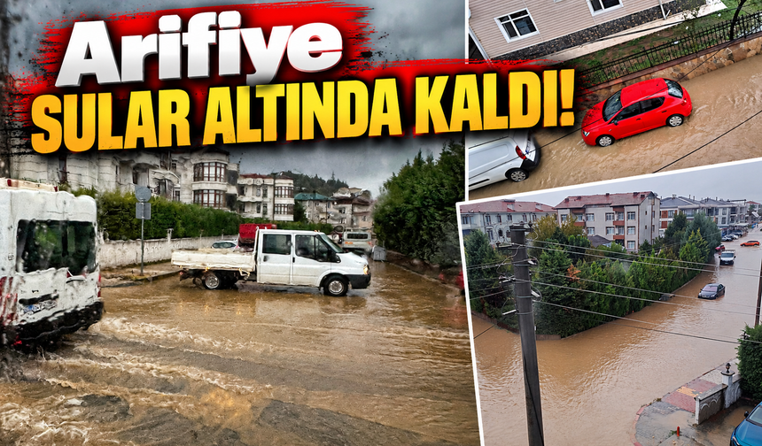 Arifiye sular altında kaldı