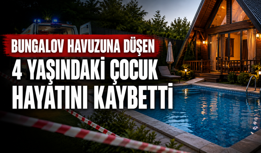 Bungalov Havuzuna Düşen 4 Yaşındaki Çocuk Hayatını Kaybetti