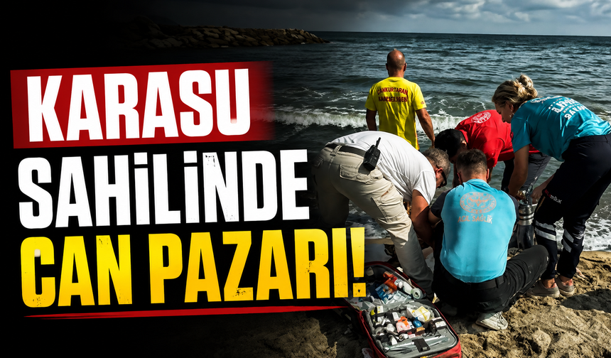 Karasu sahilinde can pazarı