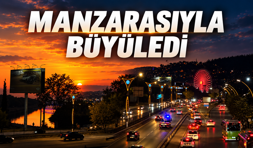 Sakarya sınırındaki gün batımı manzarası büyüledi