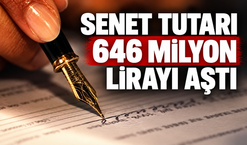 Senet tutarı 646 milyon lirayı aştı