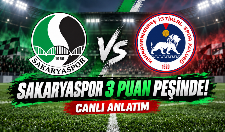 Sakaryaspor 3 puan peşinde! | CANLI ANLATIM
