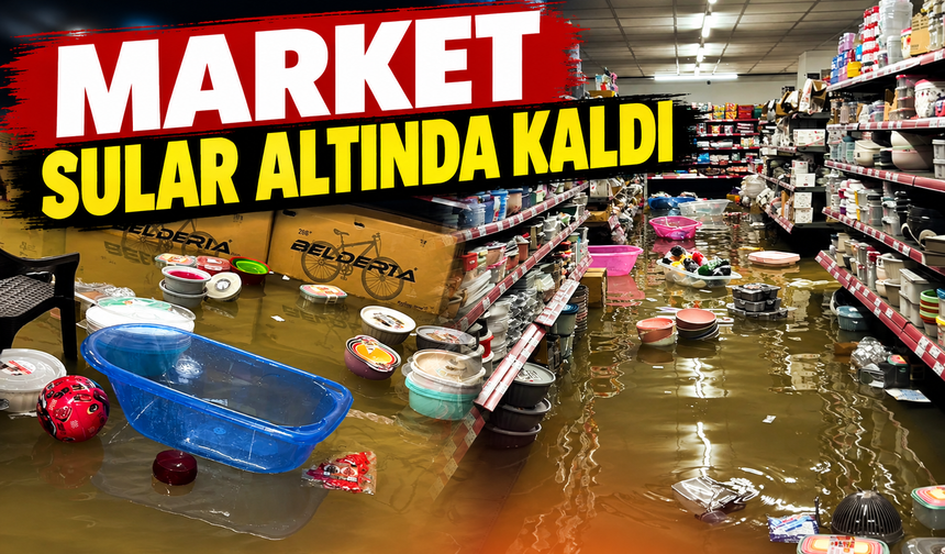 Serdivan’da marketi su bastı