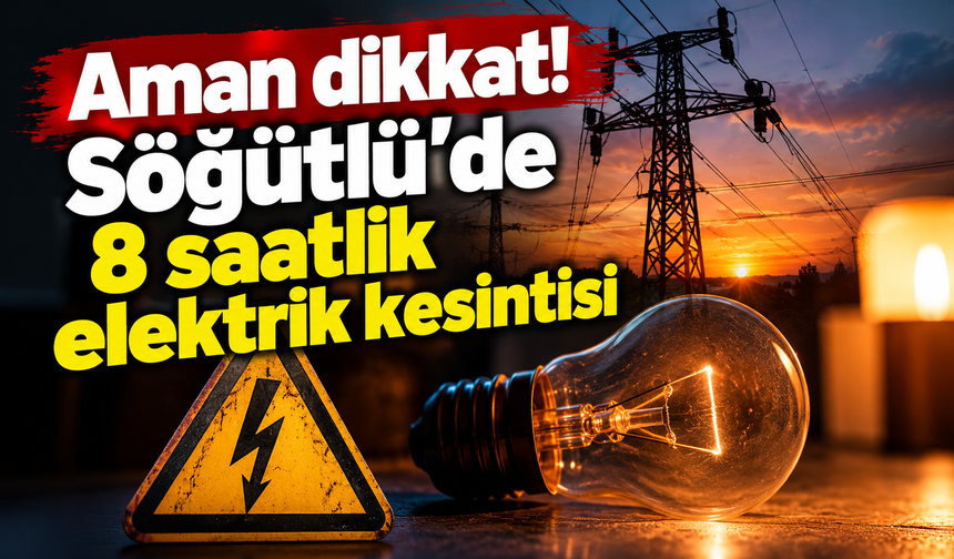 Aman dikkat! Söğütlü’de 8 saatlik elektrik kesintisi