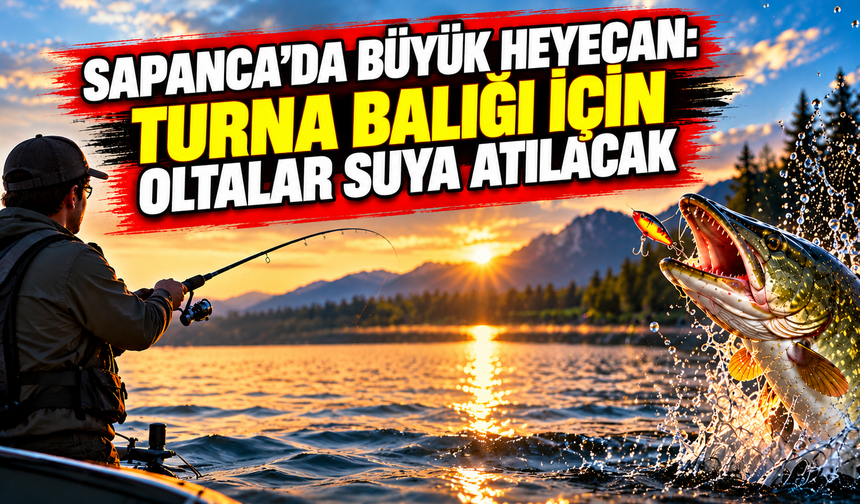 Sapanca’da büyük heyecan: Turna balığı için oltalar suya atılacak