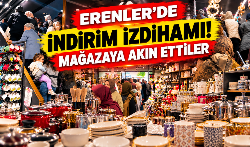 Erenler’de indirim izdihamı! Mağazaya akın ettiler
