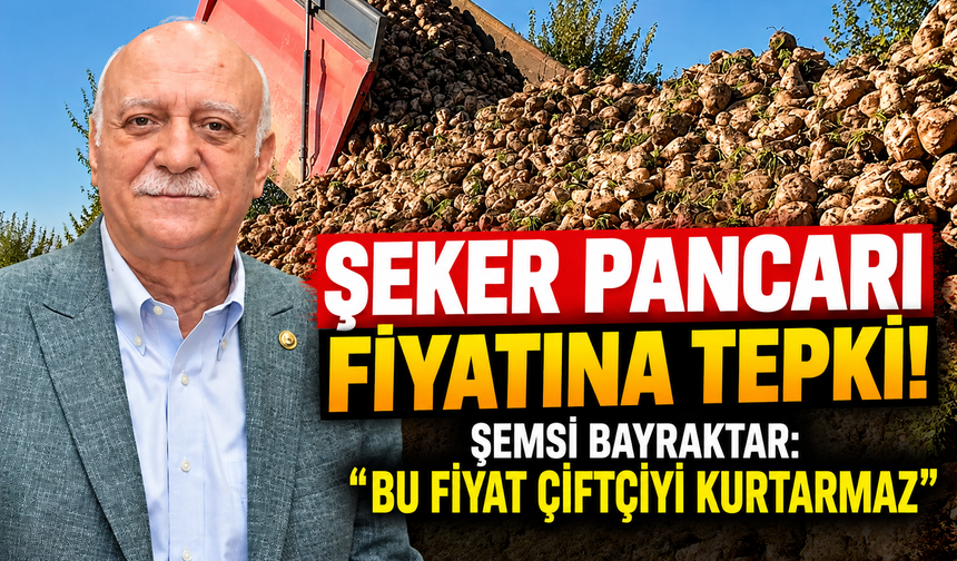 Şeker pancarı fiyatına tepki! Şemsi Bayraktar: “Bu fiyat çiftçiyi kurtarmaz”