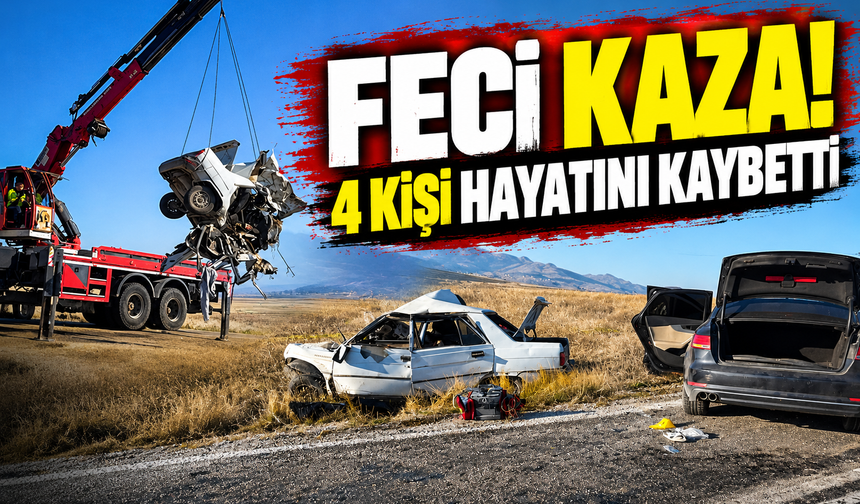 Feci kaza! 4 kişi hayatını kaybetti