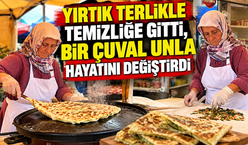 Yırtık terlikle temizliğe gitti, bir çuval unla hayatını değiştirdi