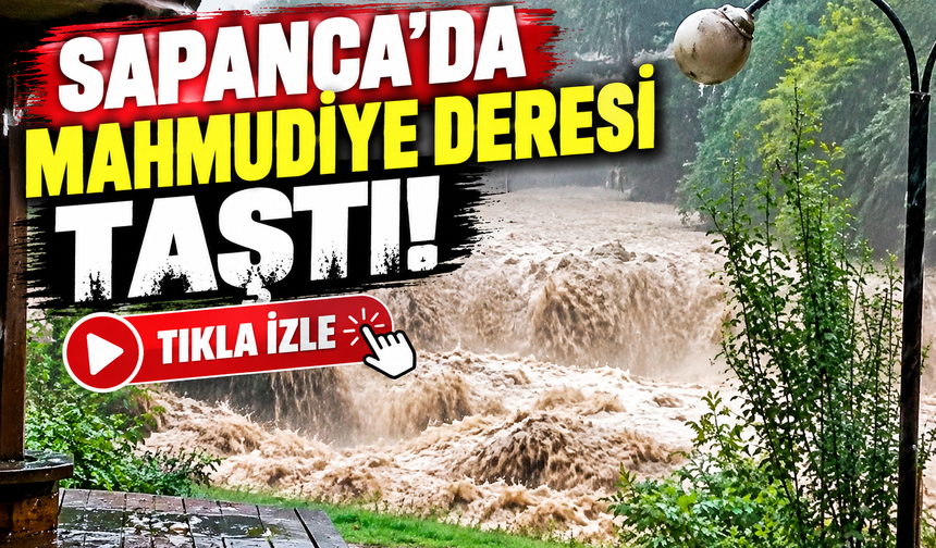 Mahmudiye Deresi taştı!