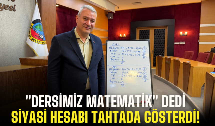 Serdivan’da siyasi dengeler değişti! Başkan Çelik tahtaya geçip hesabı gösterdi