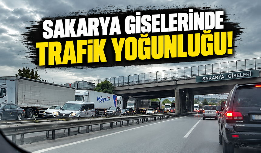 Sakarya gişelerinde trafik yoğunluğu
