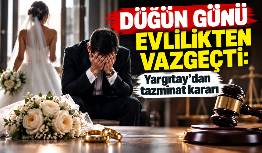 Düğün günü evlilikten vazgeçti: Yargıtay'dan tazminat kararı