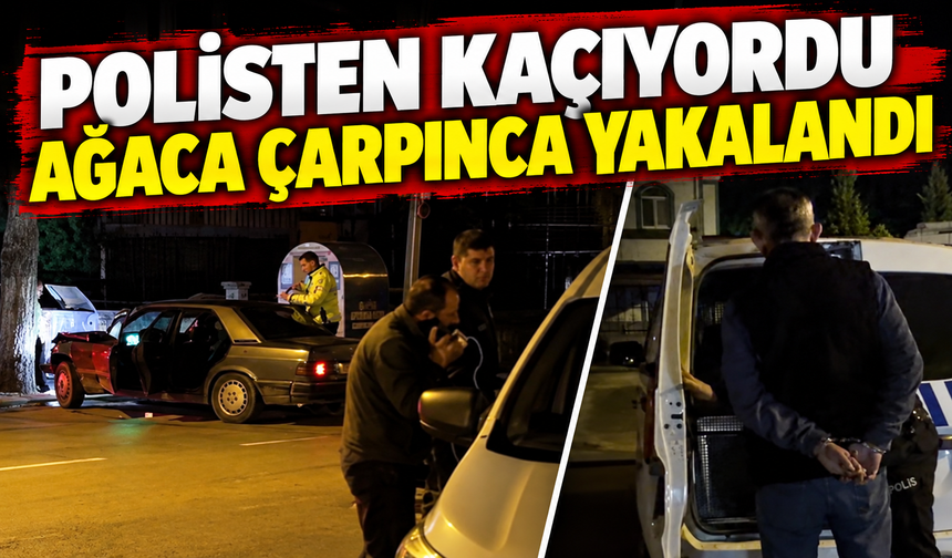 Polisten 5 kilometre kaçtı: Kovalamaca kazayla bitti
