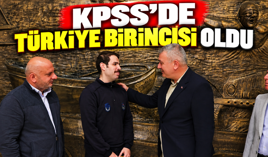 KPSS'de Türkiye birincisi oldu