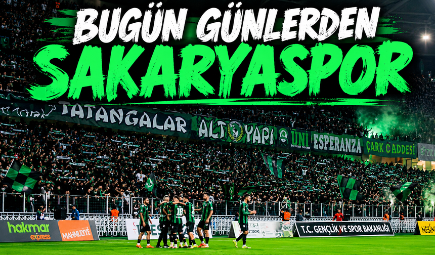 Bugün günlerden Sakaryaspor! Yeşil-siyahlılar galibiyet için sahaya çıkıyor
