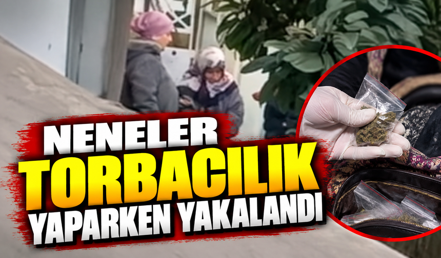 Neneler torbacılık yaparken yakalandı!