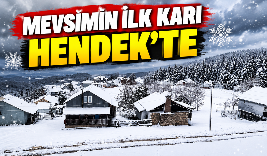Sakarya'ya mevsimin ilk karı yağdı! Yaylalar beyaza büründü