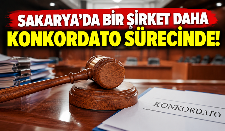 Sakarya'da bir şirket daha konkordato sürecinde!