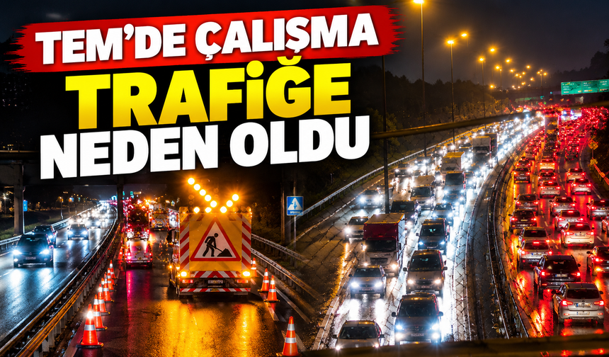 TEM Otoyolu’nda kilometrelerce kuyruk!