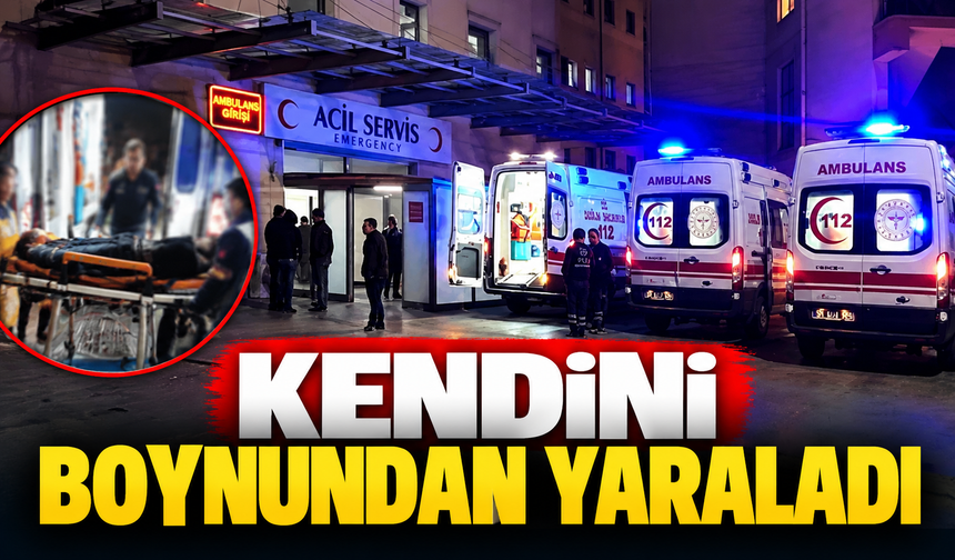 Erenler'de korkutan olay! Boynundan yaralandı