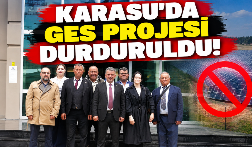 Karasu'da GES projesi durduruldu!
