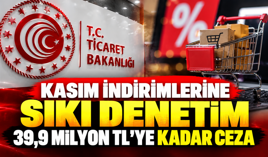 Kasım indirimlerine sıkı denetim! 39,9 milyon TL'ye kadar ceza