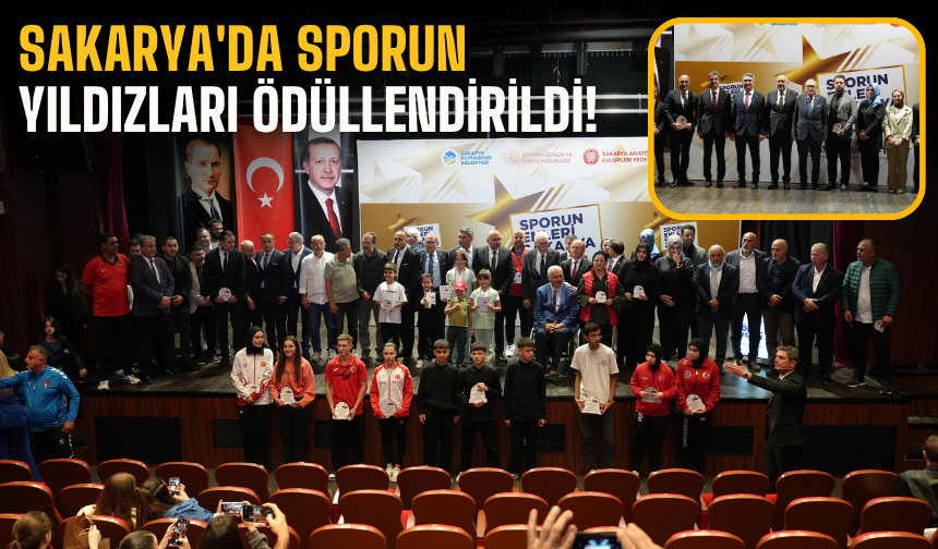 Sakarya'da sporun yıldızları ödüllendirildi! Yılın enleri belli oldu