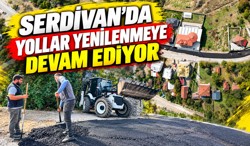 Serdivan’da yollar yenileniyor! Kırcaali Caddesi’ne 1.300 ton asfalt