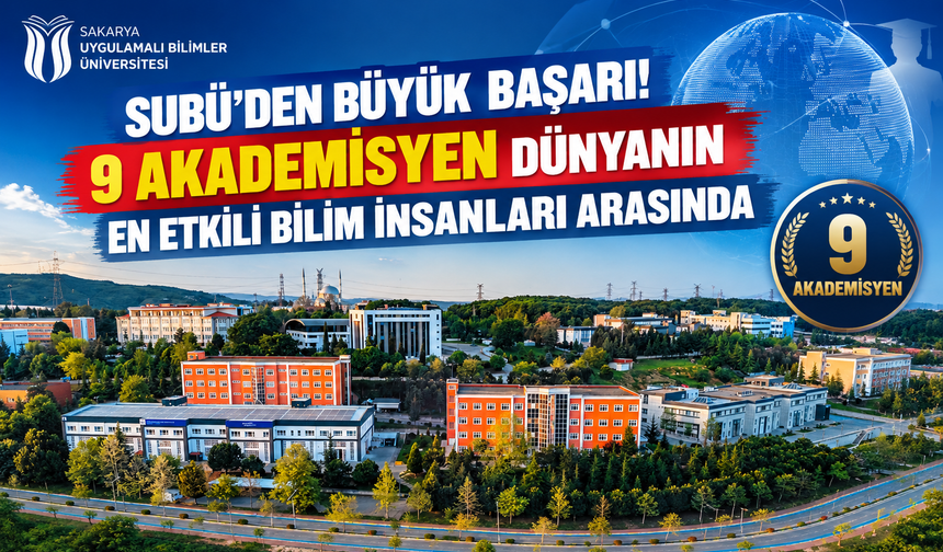 SUBÜ’den 9 isim en etkili bilim insanları listesinde