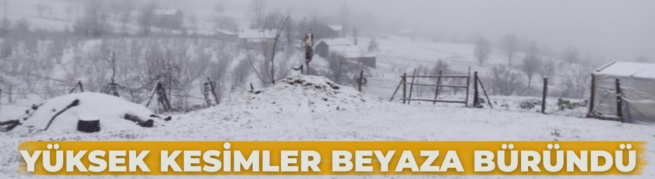 Sakarya'nın yüksek kesimleri beyaza büründü