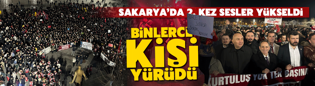Sakarya'da ikinci kez "demokrasi yürüyüşü" yapıldı