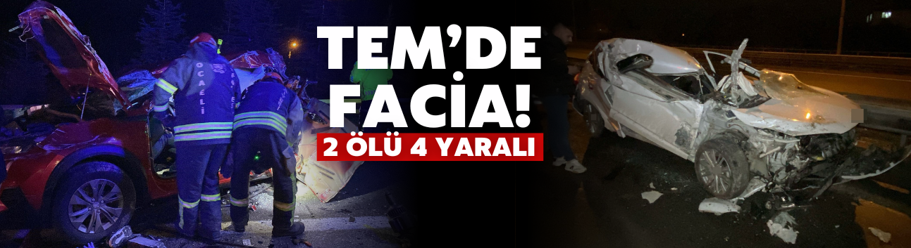 TEM'de feci kaza: 2 ölü, 4 yaralı