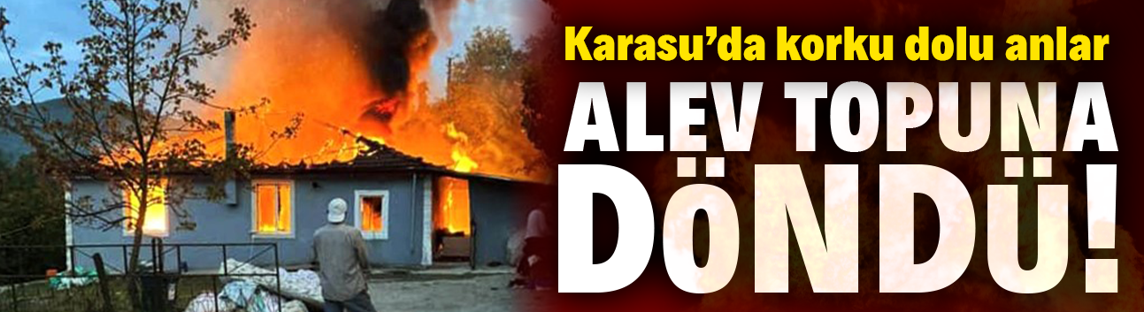 Karasu'da korku dolu anlar! Alev topuna döndü