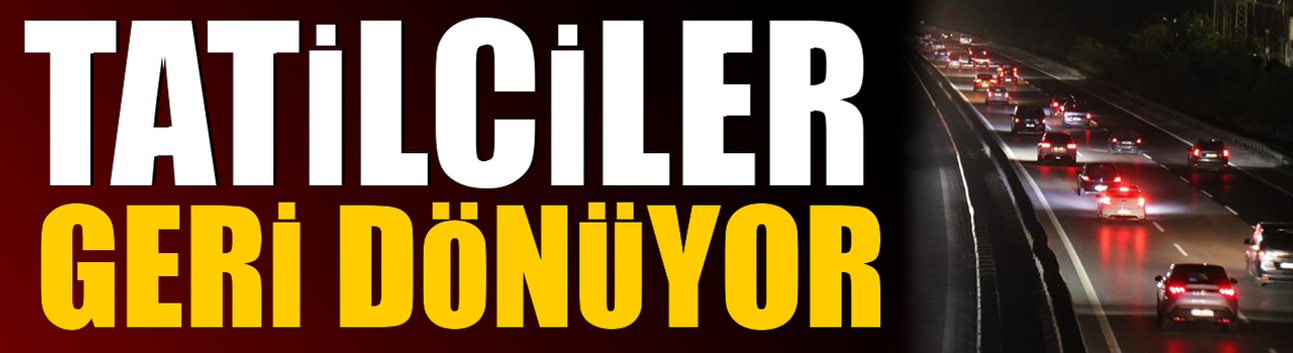 Tatilcilerin dönüşe geçmesiyle Anadolu Otoyolu'nun Sakarya kesiminde akıcı yoğunluk yaşanıyor